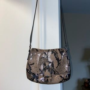 Coach Snakeskin Crossbody Flap Purse